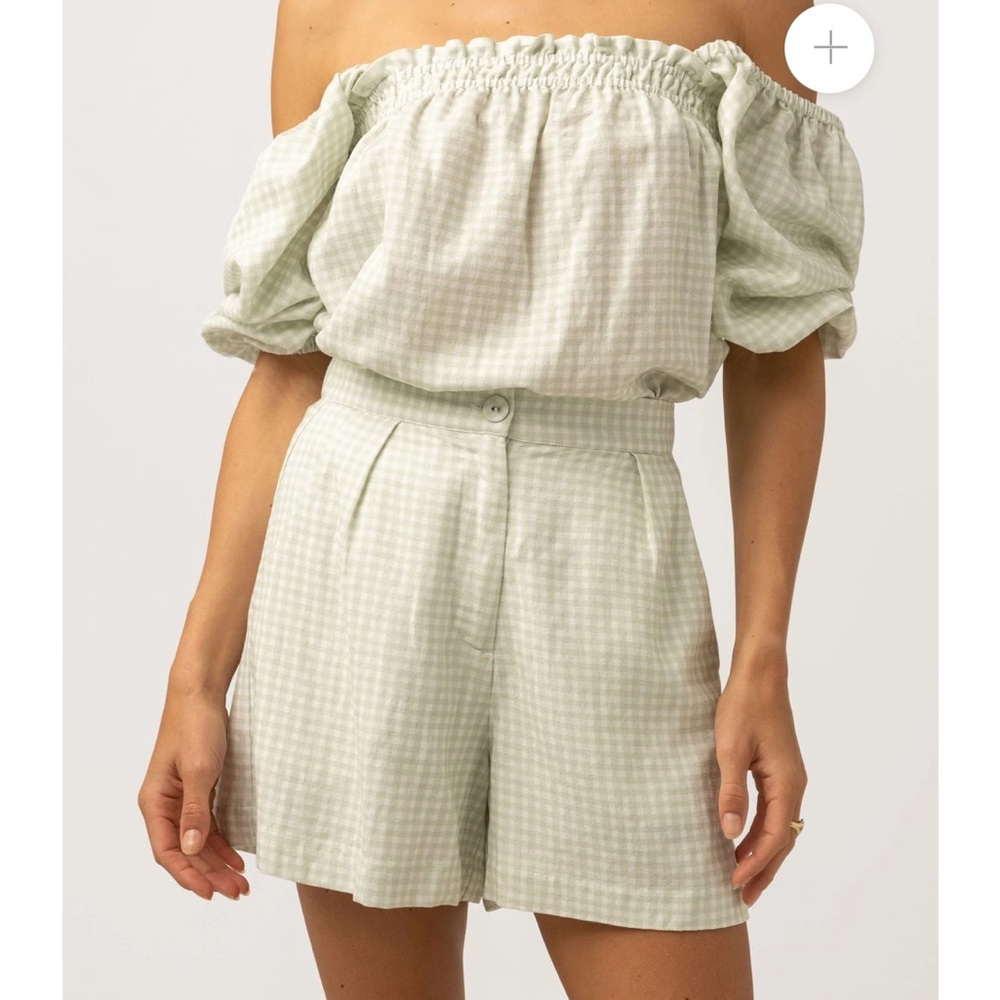 Maisy Check Short Sage